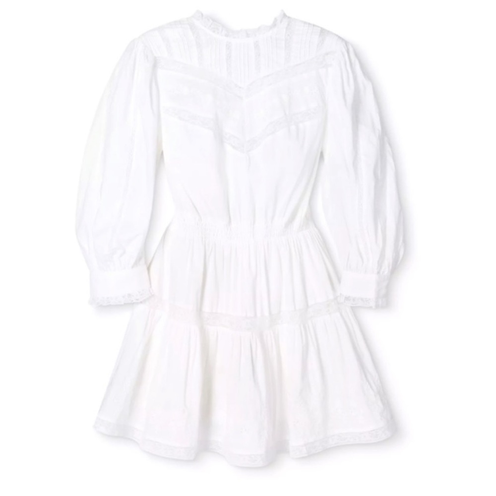 LOVE SHACK FANCY WHITE DRESS NEW - Picture 4 of 10